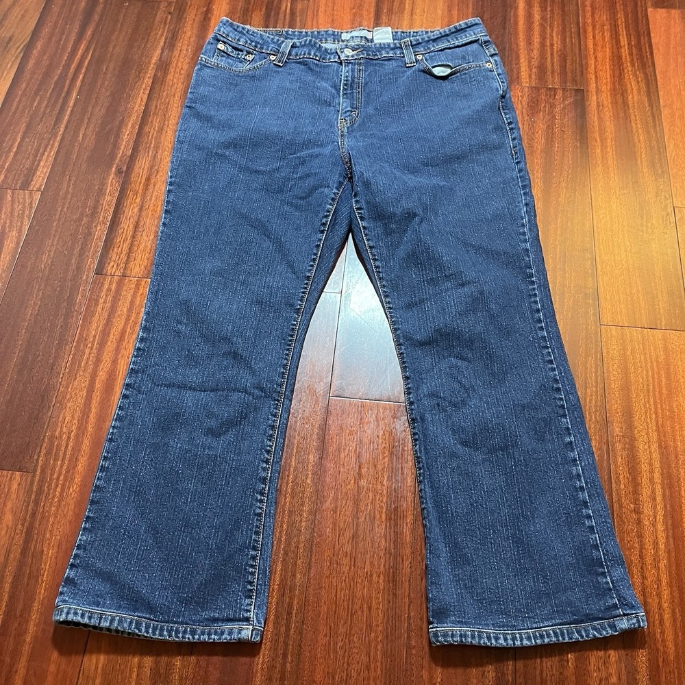 Vintage Levis Jeans Womens 22 (38x28) 515 Bootcut Stretch Blue Medium Wash Y2K